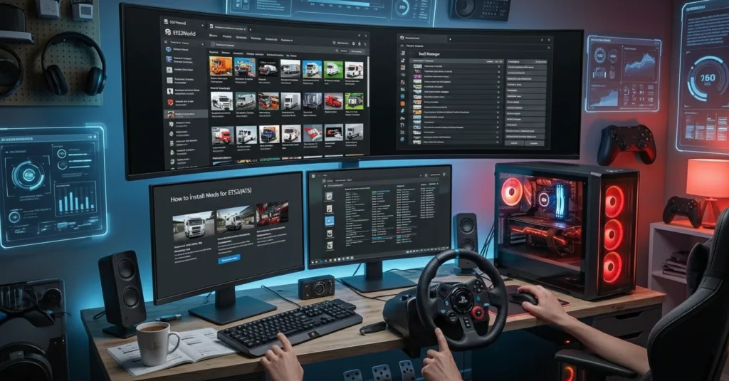 How to Install Mods for Euro Truck Simulator 2 and American Truck Simulator