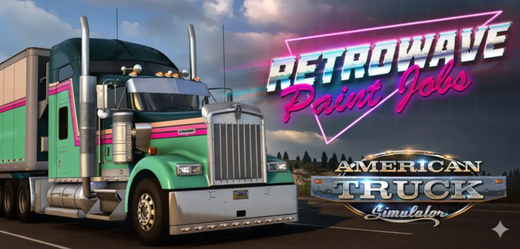 American Truck Simulator: Retrowave Paint Jobs Pack