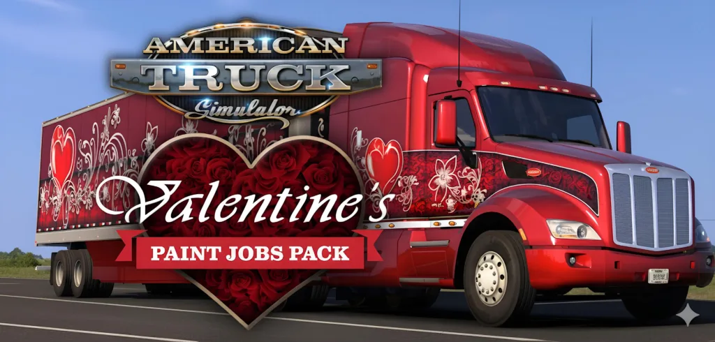American Truck Simulator: Valentine’s Paint Jobs Pack