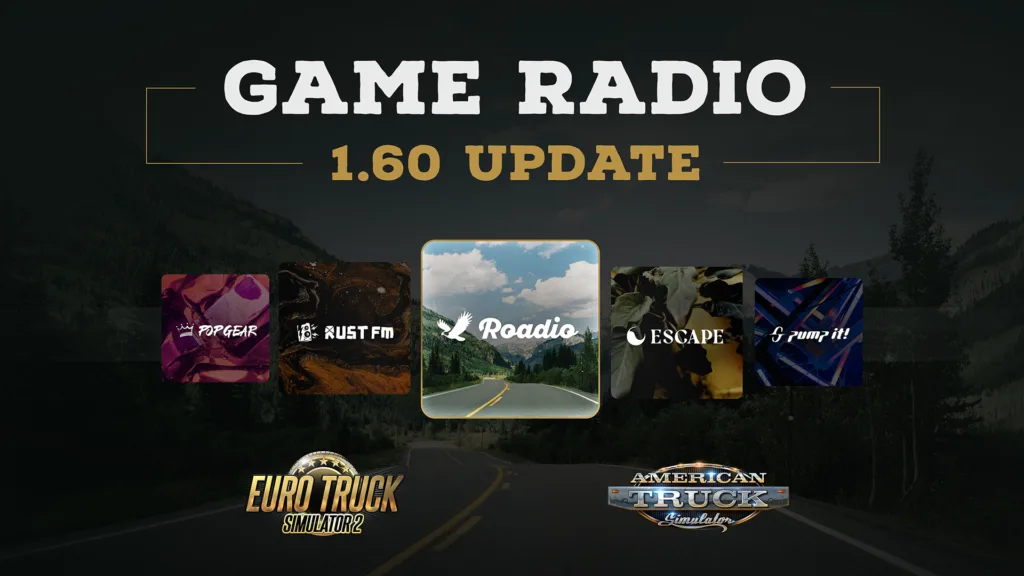 Game Radio ETS2 ATS Update 1.60 – New In-Game Radio Feature